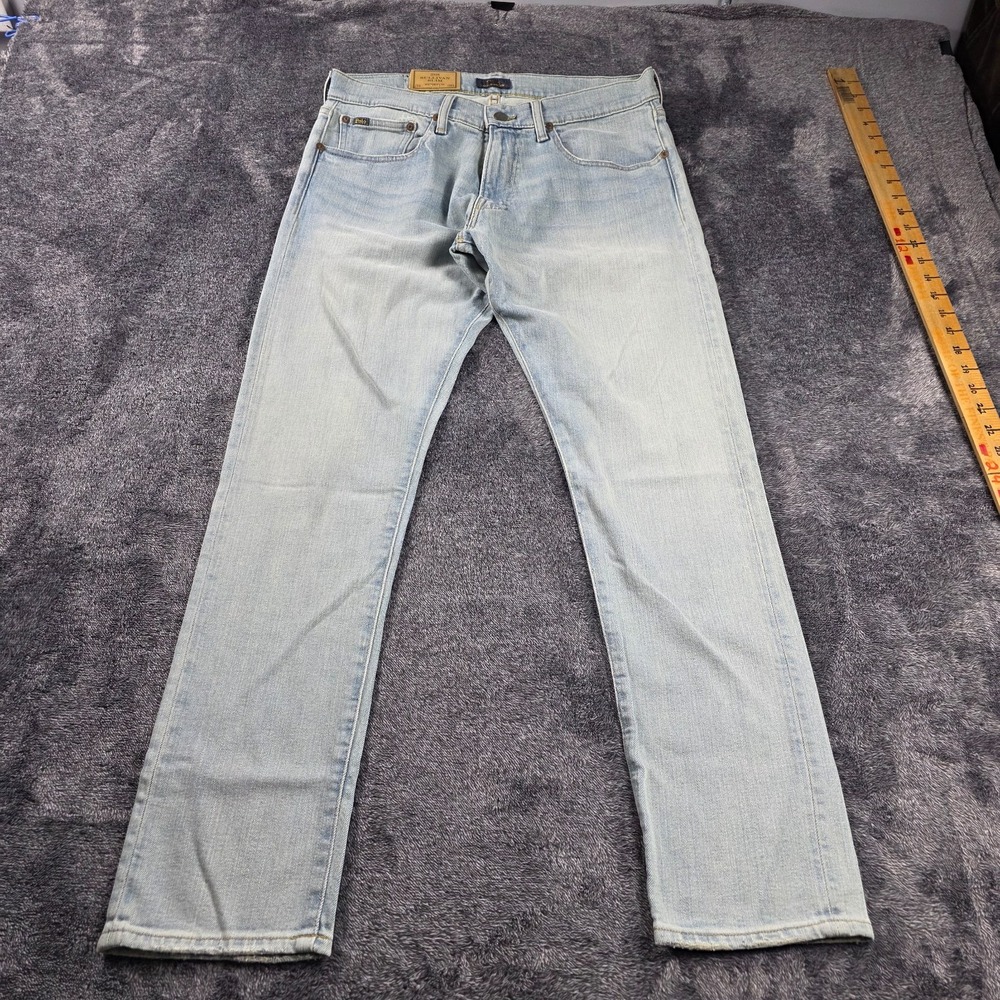 Polo Ralph Lauren Sullivan Slim Stretch Jeans Mens 34x30 Straight Rope Dyed
